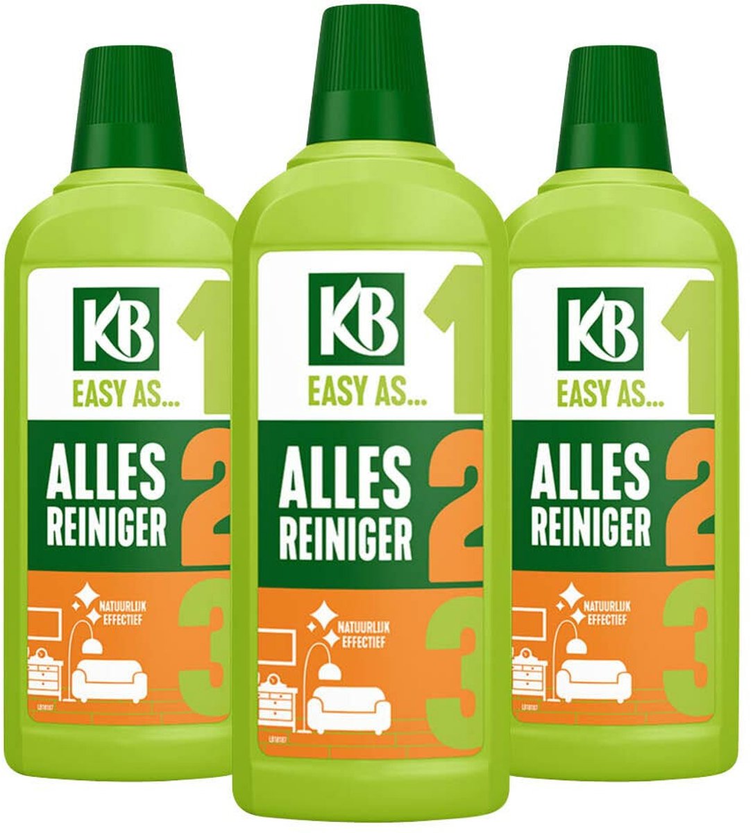 KB Easy - Allesreiniger Concentraat - 3 x 750 ml - Voordeelverpakking