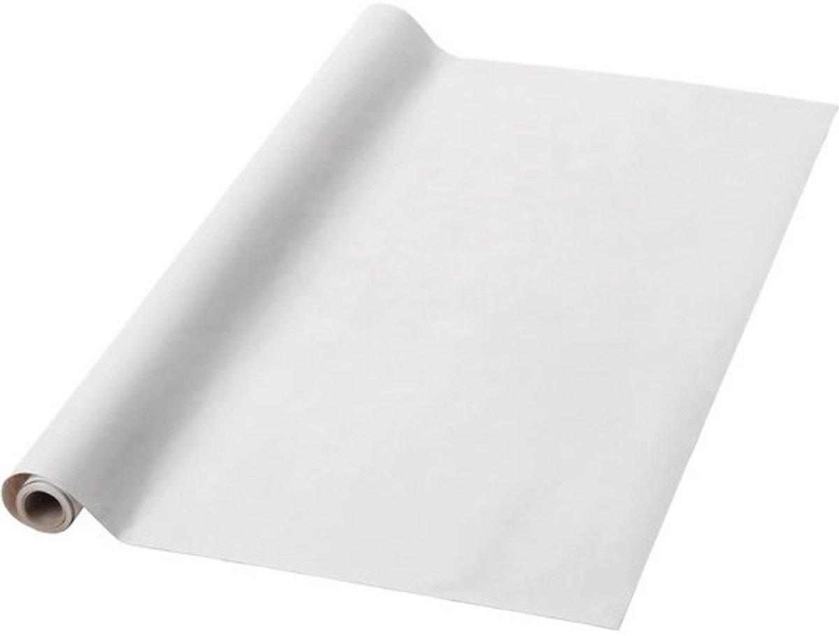 Kraft Inpakpapier - Cadeaupapier Rollen - Verpakken en Versieren - FSC Gecertificeerd - 500 x 70 cm - Wit