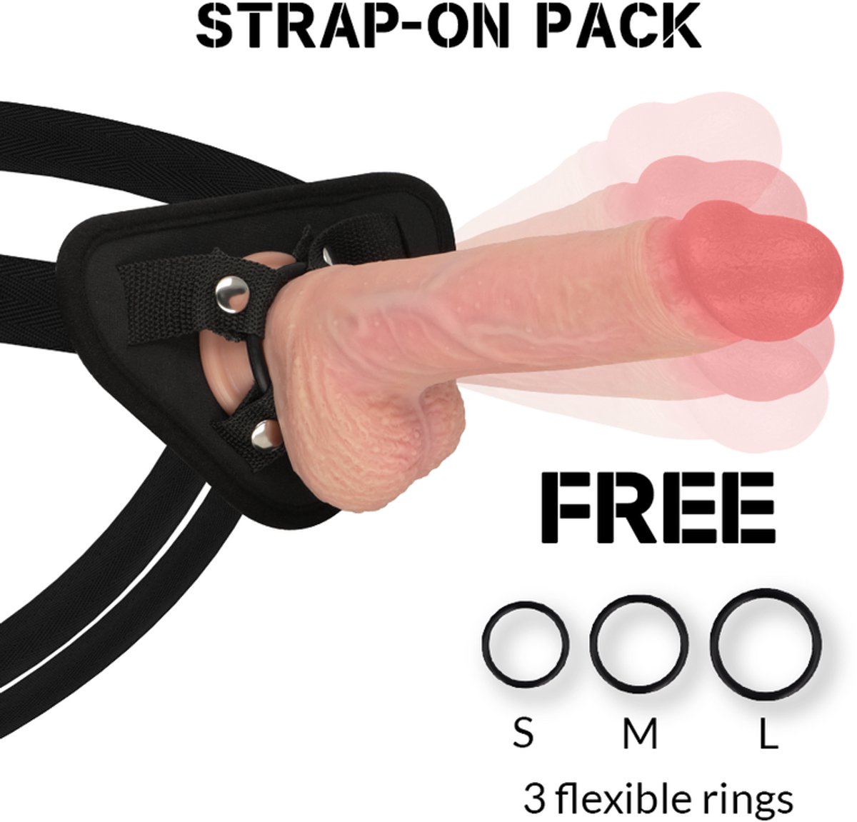 Hawk Roterende Vibrerende Dildo en Harness Set