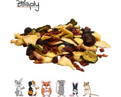 Zooply Vitamine C mix - Kruiden & Snacks - 100% natuurlijk - Voor konijnen & cavia's - 300 gram