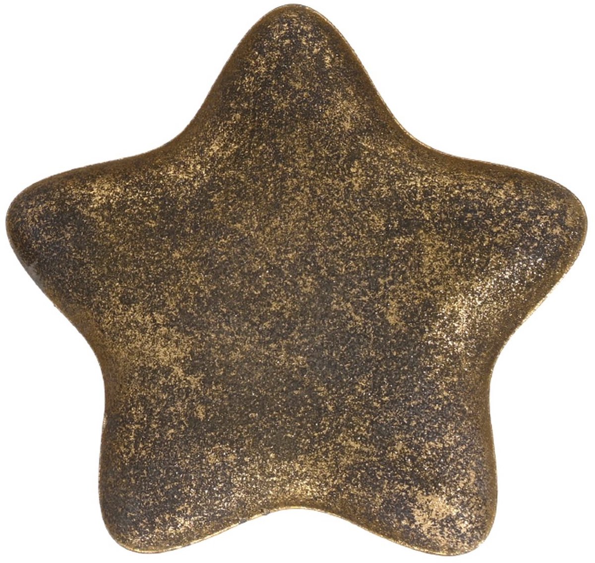 Kaemingk decoratiebord ster brons antiek klein 19 cm ijzer