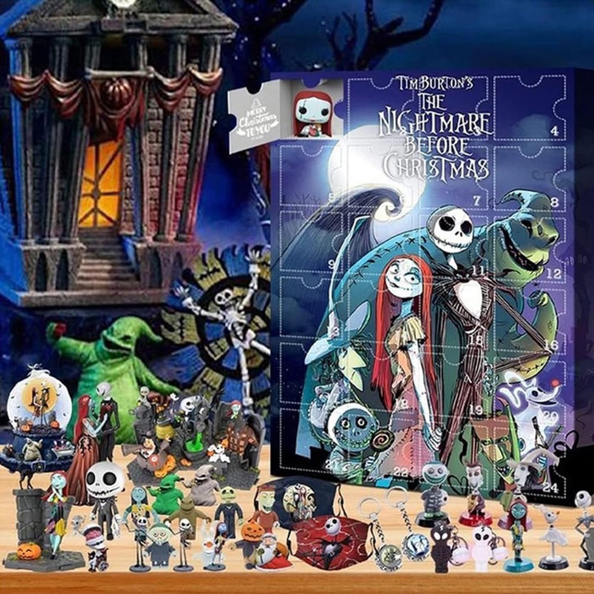 Halloween Adventskalender 2026 - Inclusief 24 verzamelobjecten voor kinderen, volwassenen en tieners, Halloween Aftelkalender, Decoraties en Cadeaus