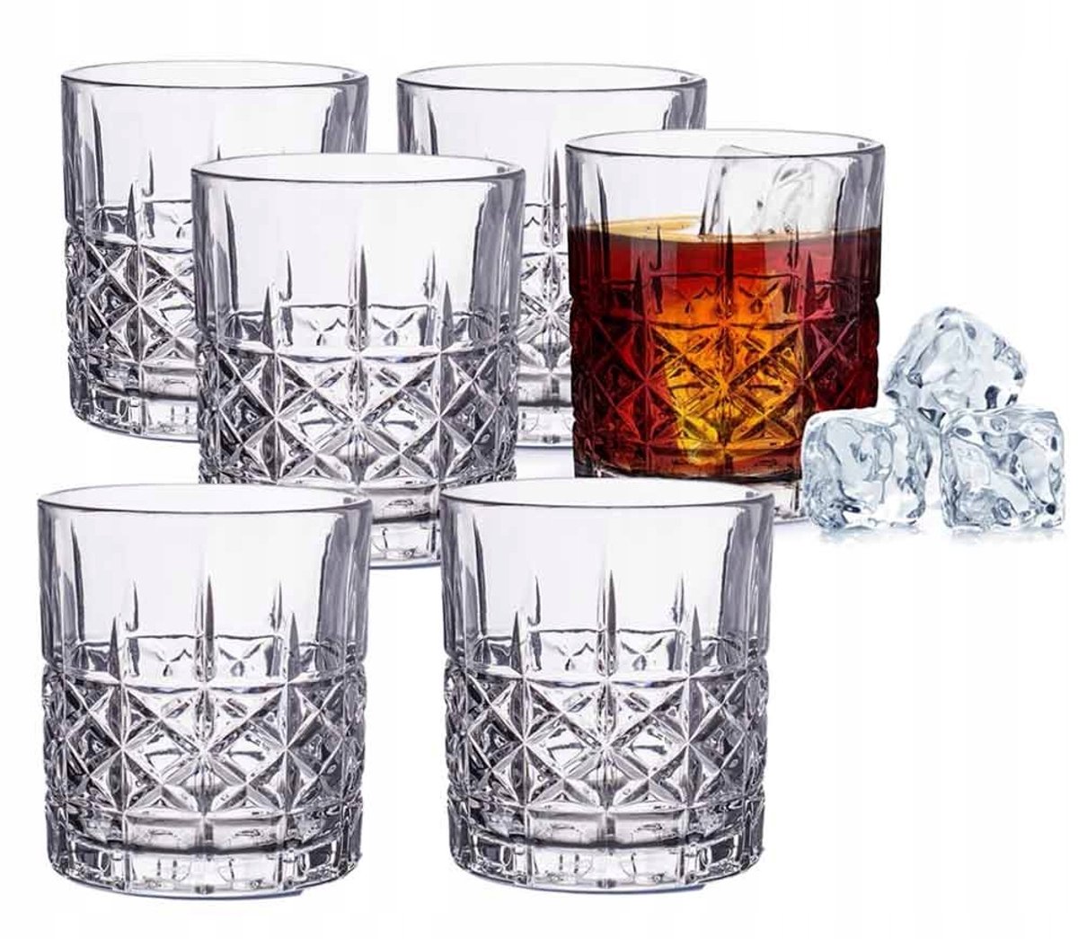 Whiskyglazen Set van 6 - 320 ml - Stijlvolle Drankglazen