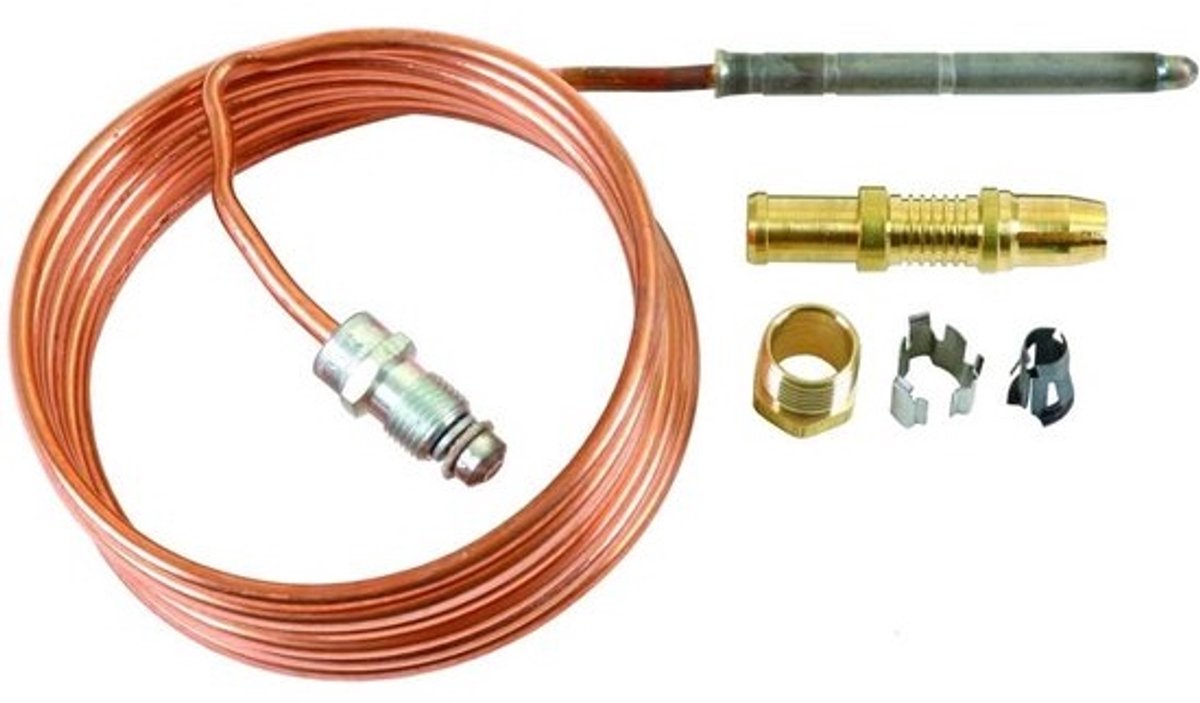 Thermokoppel - Oven Sensor - Apparaat Reparatie - Origineel Onderdeel - 22.1 cm - Zilver