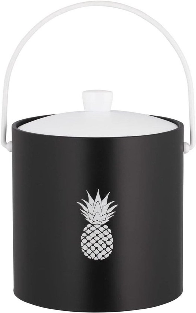 IJsemmer - Koeler Bak - Dranken Koelen - Geïsoleerd Ontwerp - 3 Liter - Zwart