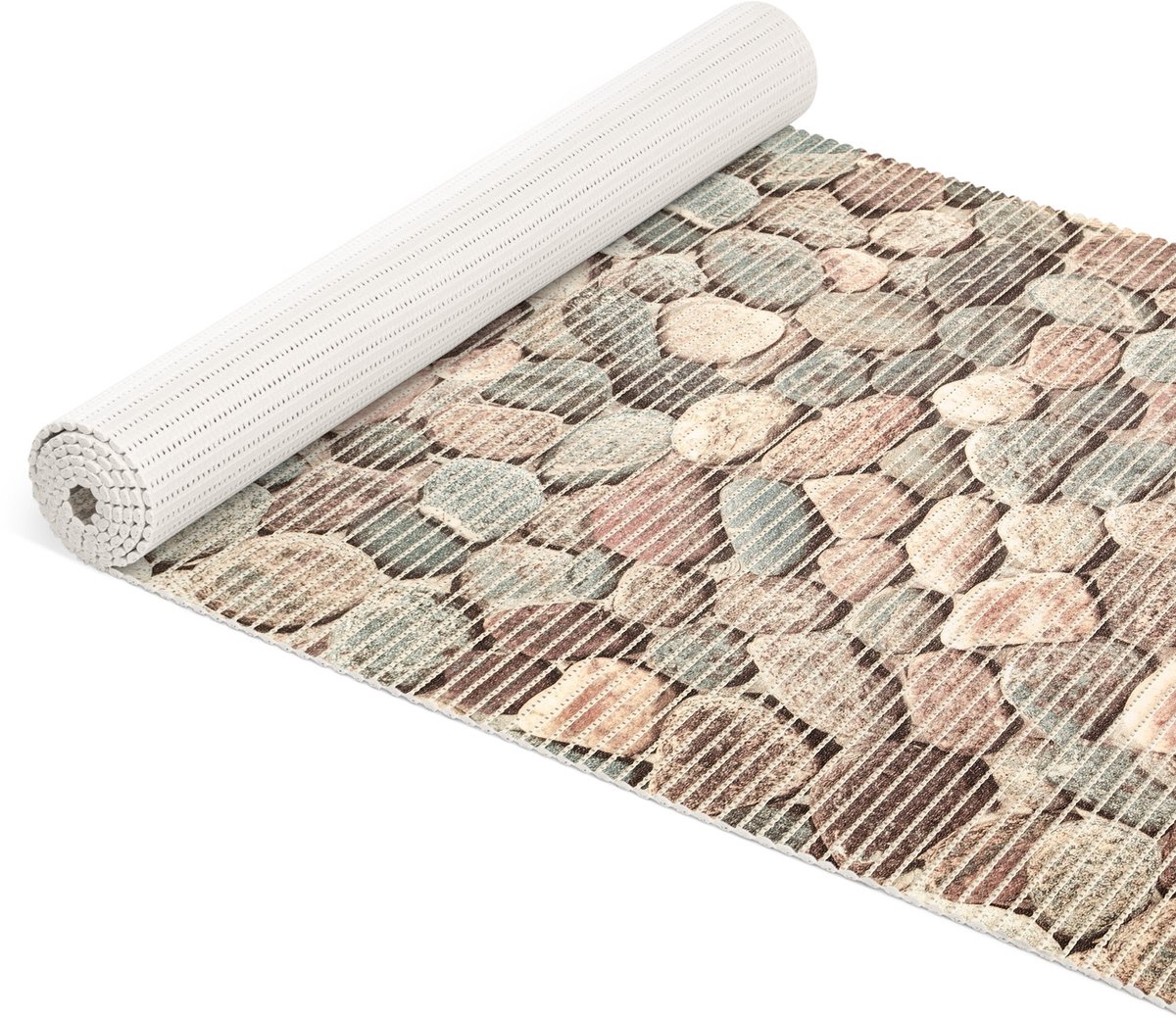 ANRO Badmat Meerkleurig 65x500cm Antislip Douchemat Afwasbaar Sneldrogend