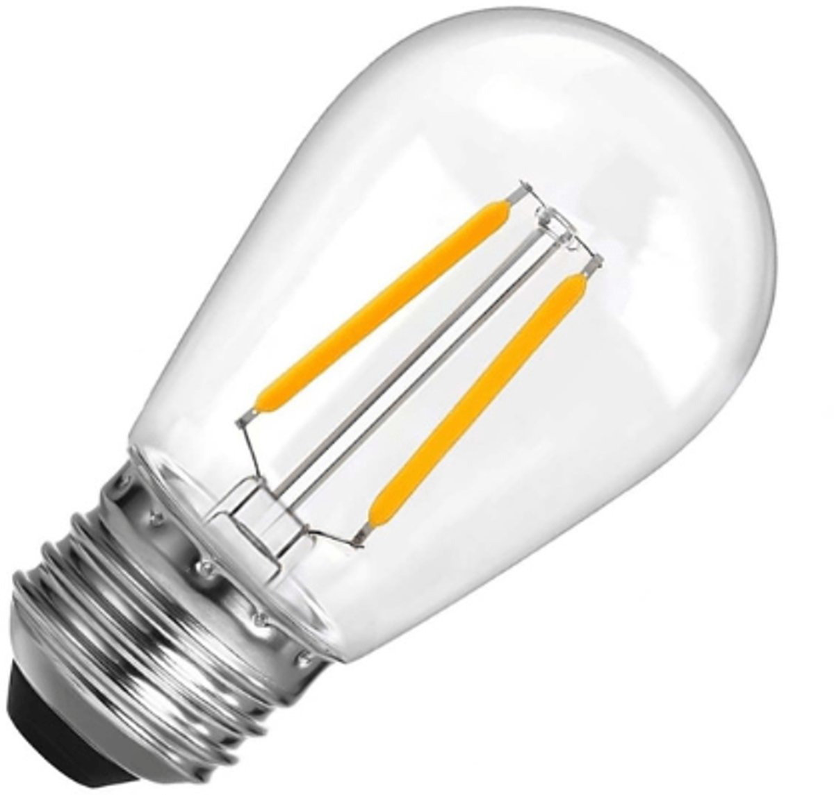 Lighto | LED filament | Grote fitting E27 | Helder | Kogellamp | 45mm | 2W | Dimbaar | Geschikt voor prikkabel