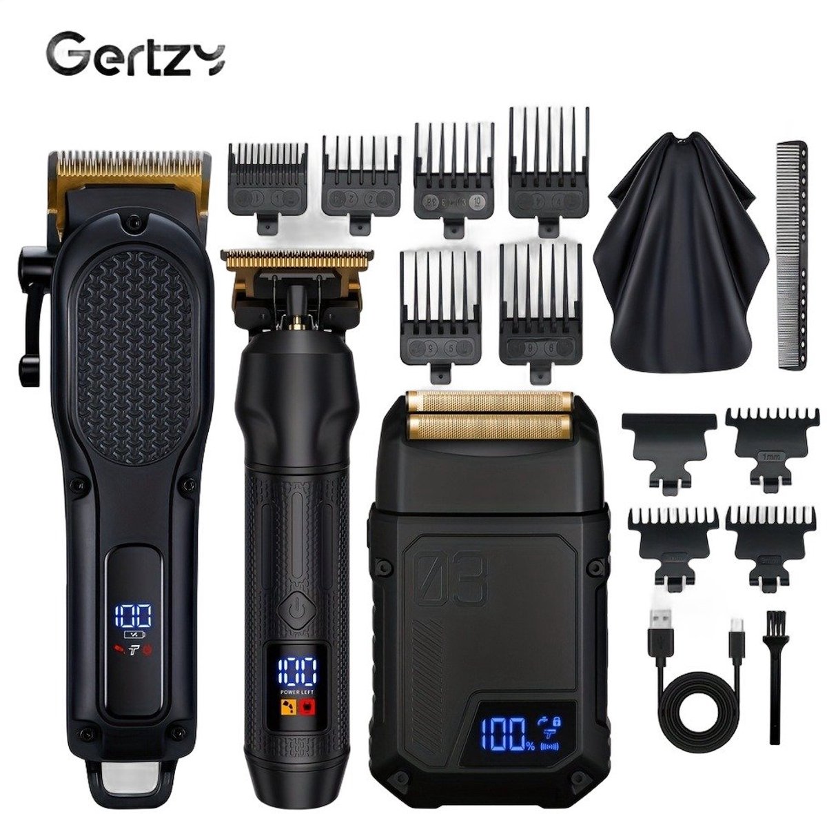 Currero Foil Shaver - Scheerapparaat Mannen - Hoofd Scheerapparaat - Head Shaver - Tondeuse met Trimmer - Lichaam en Baard - Oplaadbaar