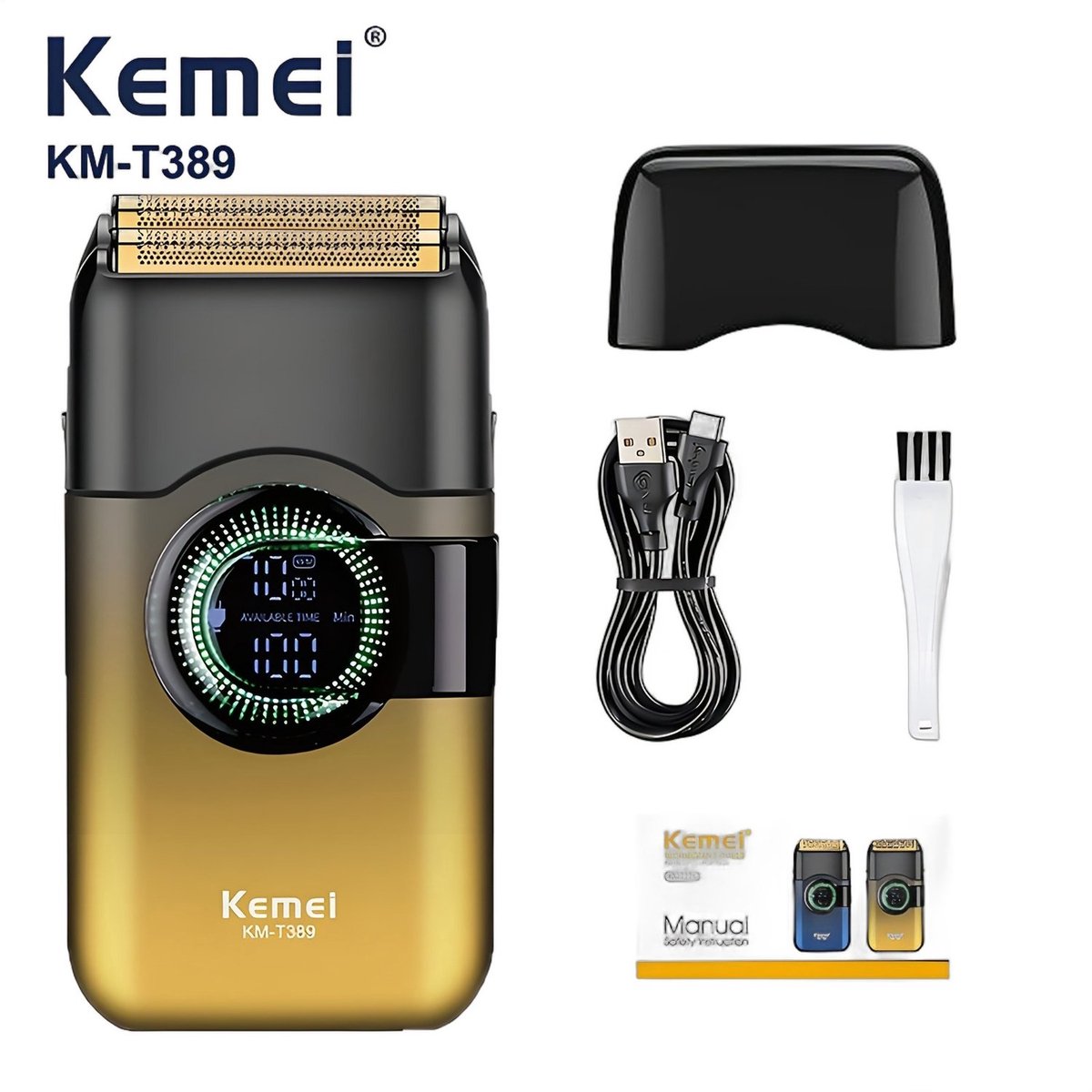 Currero Foil Shaver - Scheerapparaat Mannen - Hoofd Scheerapparaat - Head Shaver - Tondeuse met Trimmer - Lichaam en Baard - Oplaadbaar