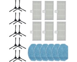 Vervangingsonderdelen voor de filters en zijborstels van de EICOBOT BR150 robotdweil, enz.