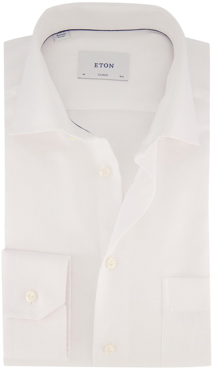 Overhemden Eton Classic Fit wit