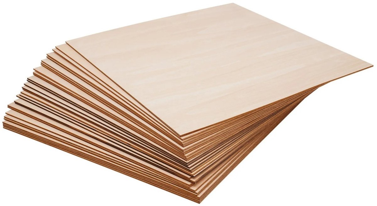 Molhaus - 30 Houten Platen - Basswood - Lindehout - 30 x 30 cm - 3 mm - Lasersnijden - Houtbewerking - Modelbouw - Hout - Knutselen