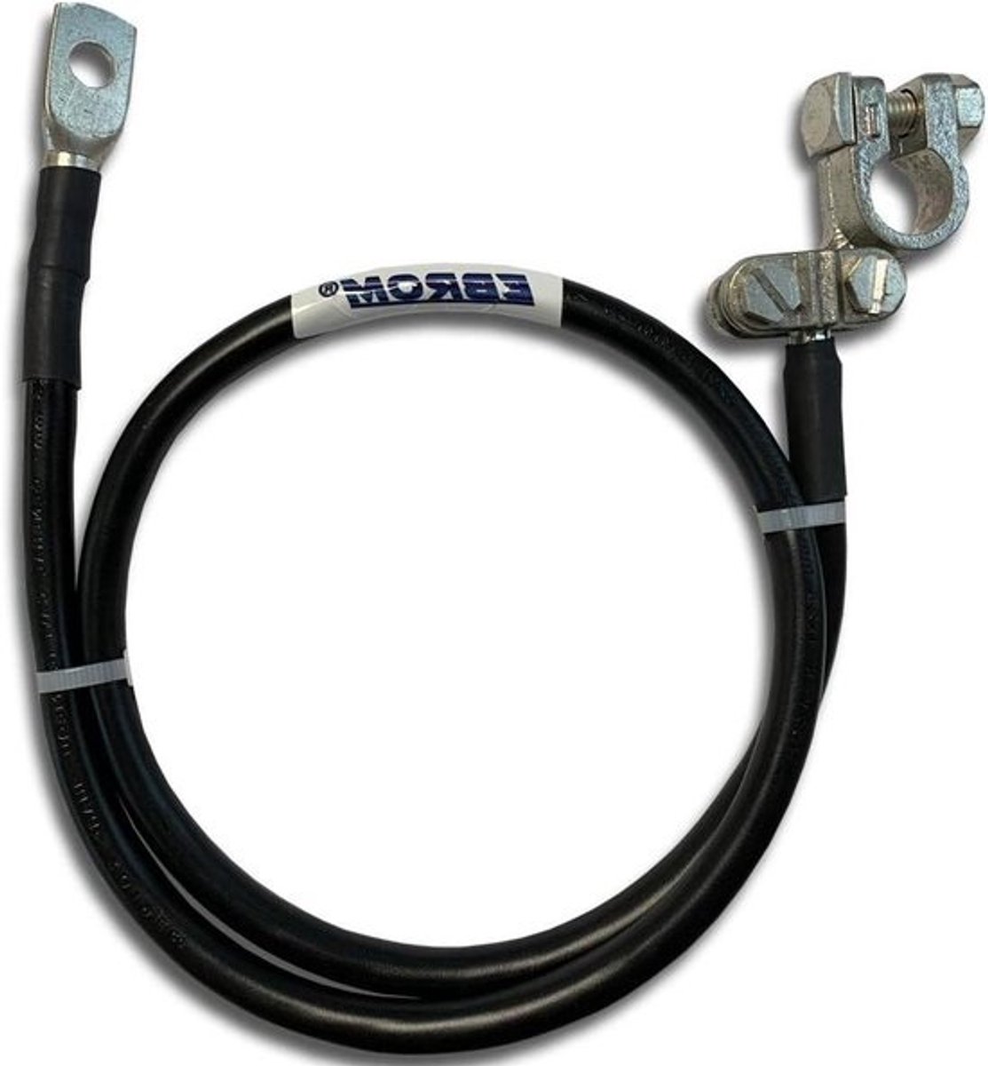 Batterijkabel - Aardkabel accupool - Auto starten - Kant-en-klaar met klem - 35 mm 40 cm - Zwart