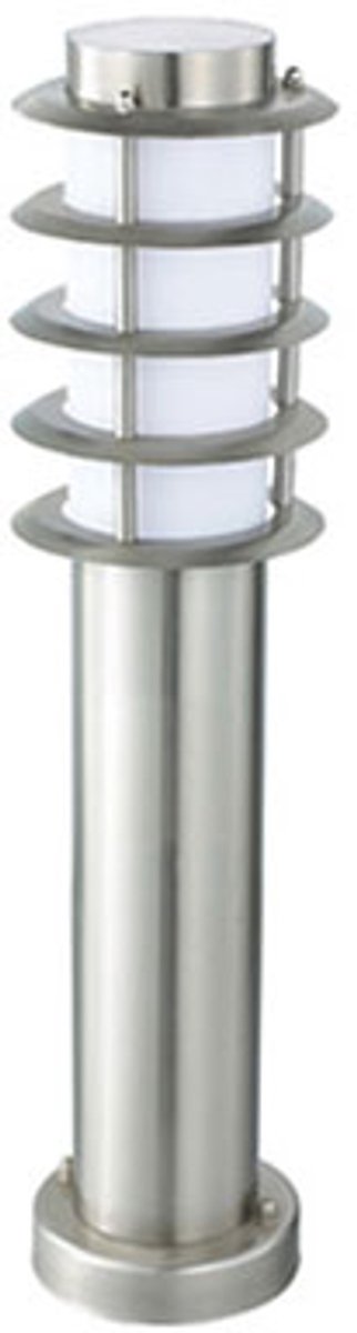 LED Tuinverlichting - Buitenlamp - Nalid 3 - Staand - RVS - E27 - Rond