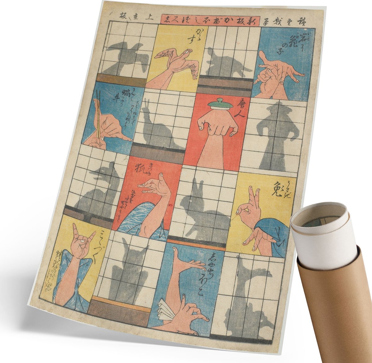 Wallfluent Polycanvas Wandposter - Olifant En Vrede, Fotografie - 297 x 420 mm - Grijs Illustratie - Rechthoek - Interieurdecoratie - Woonkamer, Slaapkamer, Kantoor - Klassiek