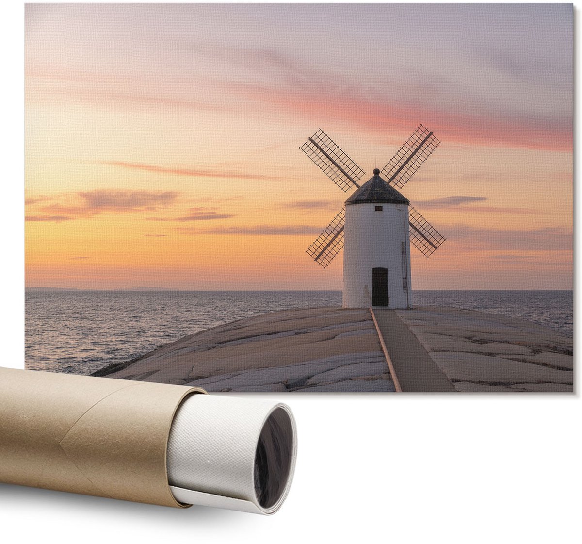 Coloray Polycanvas Wandposter - Niemand Geeft Erom., Schilderen - A1 - Groen Decoratie - Rechthoek - Interieurdecoratie - Kantoor - Expressief