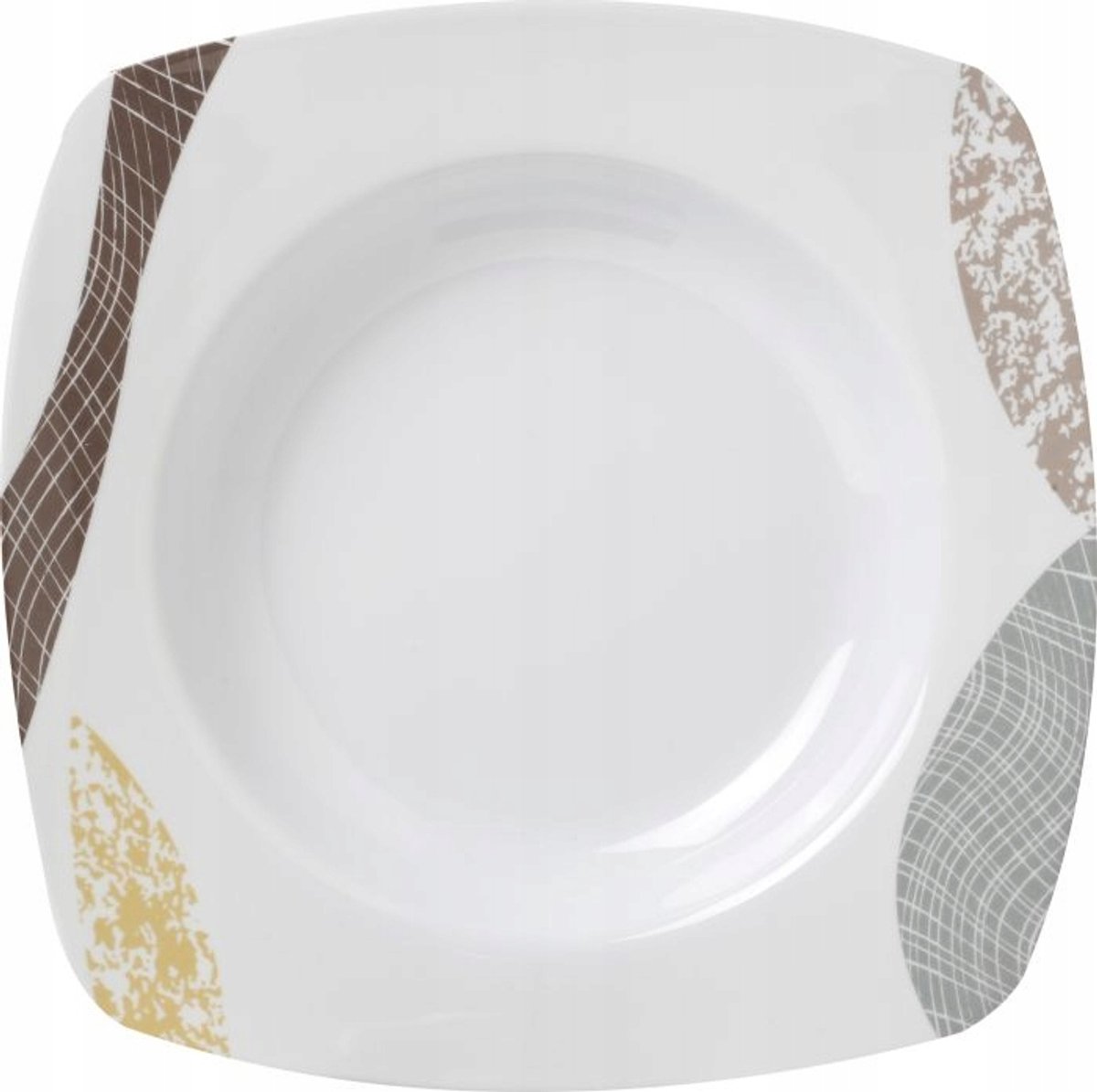Merkloos Diep Melamine Bord Khadi 23x23 cm - Stevig & Lichtgewicht