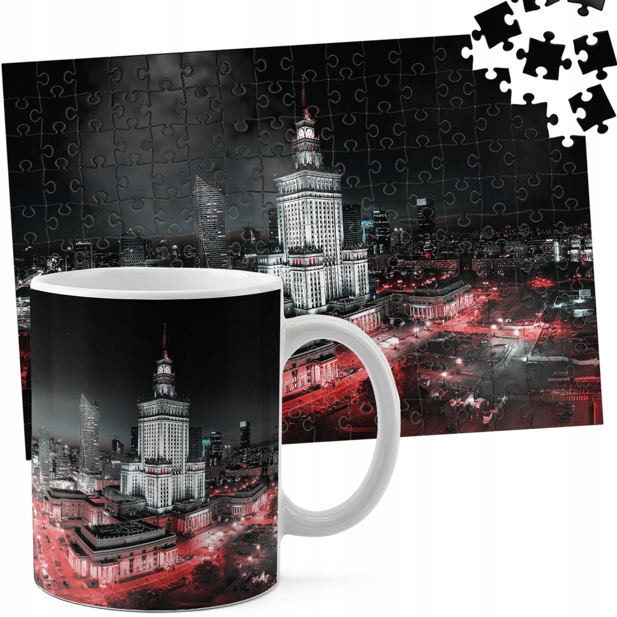 Set: Mok & 110-delige Puzzel - Iconische Gebouwen