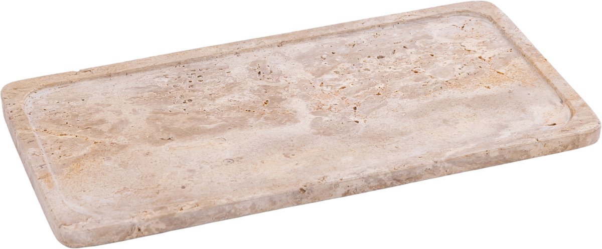 PTMD Brence Natural Travertine Rectangle Shape Plate XL