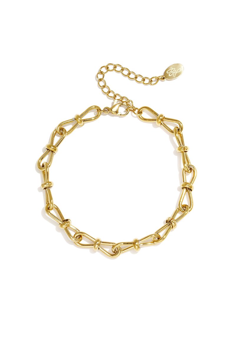 Roestvrijstalen schakelarmbanden, eenvoudige schakelarmbanden uit de 'everyday simple'-serie voor dames.