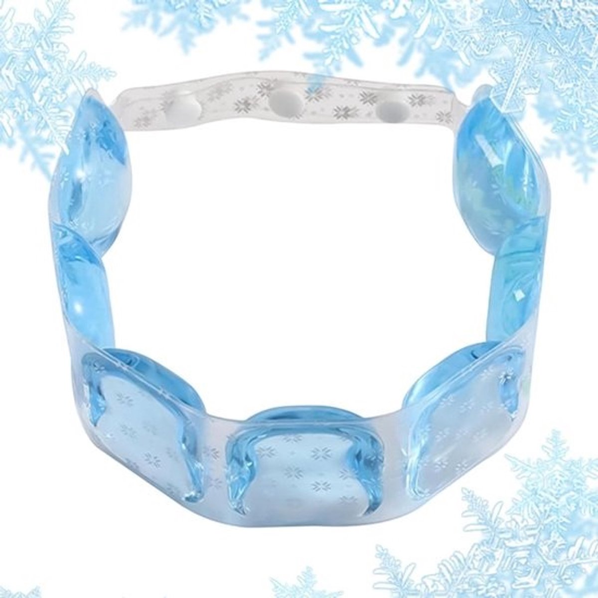 Nek Koelbuis - Koelpakket Verstelbaar - Warm Weer Verkoeling - Langdurig Koel - 60x5.5 cm - Blauw