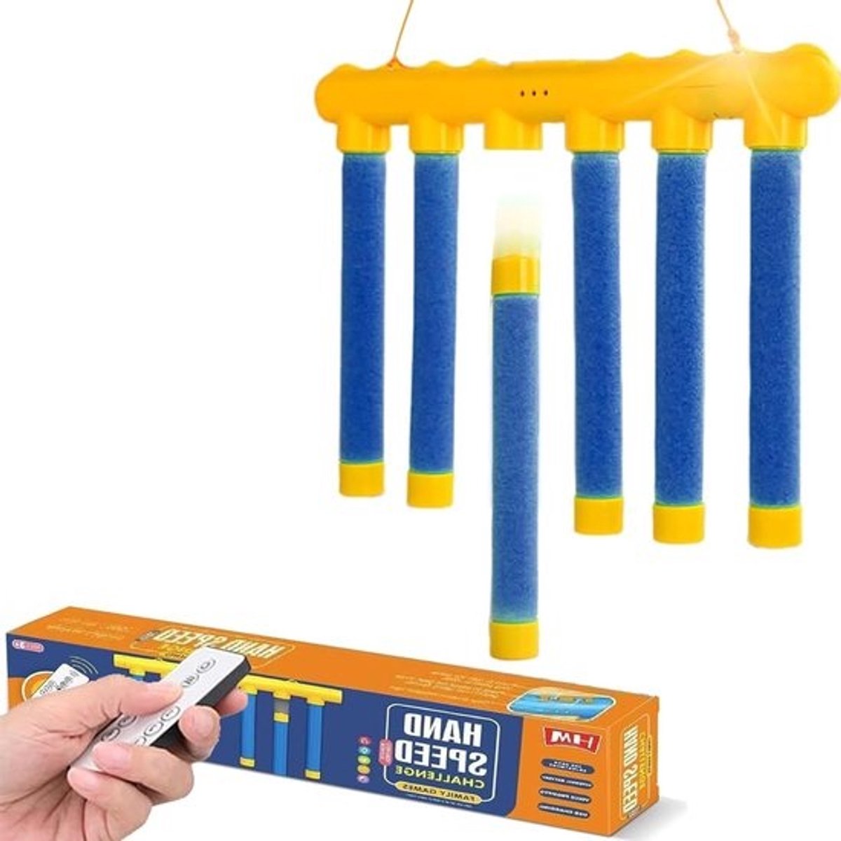 Reflex Vallende Stokken - Uitdagingsspel Feest Speelgoed - Team Coöperatie - Drie Snelheden Aanpasbaar - 385x215cm - Niet gespecificeerd