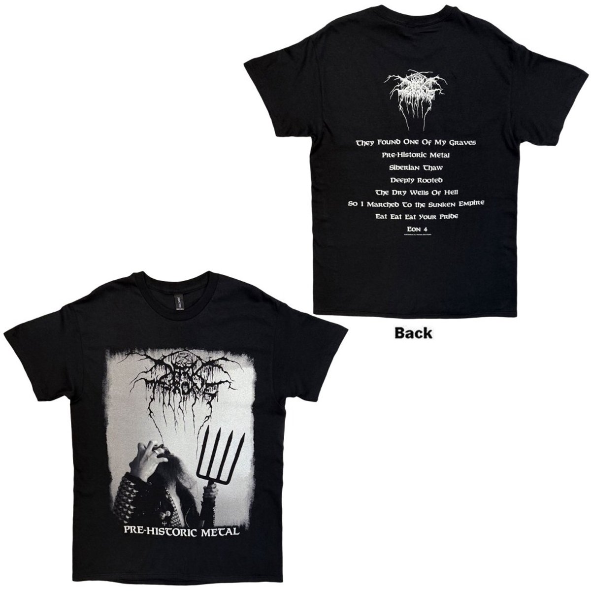 Darkthrone - PreHistoric Metal Heren Tshirt - 2XL - Zwart