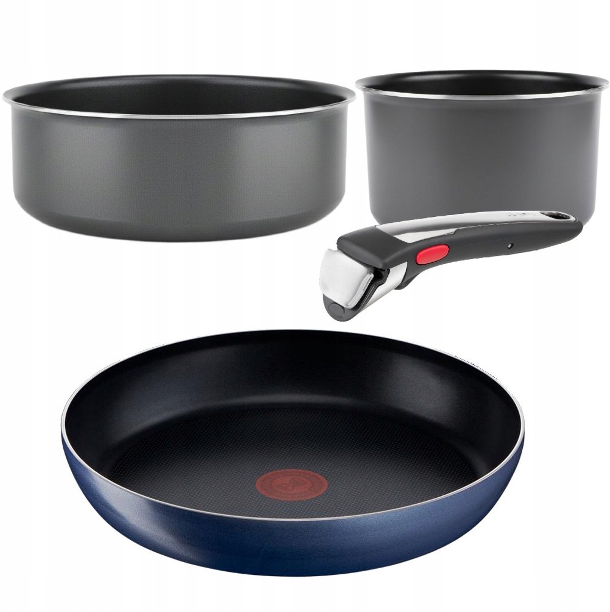 Ingenio Pannenset met Pan en 2 Kookpannen - 28/24/16 cm