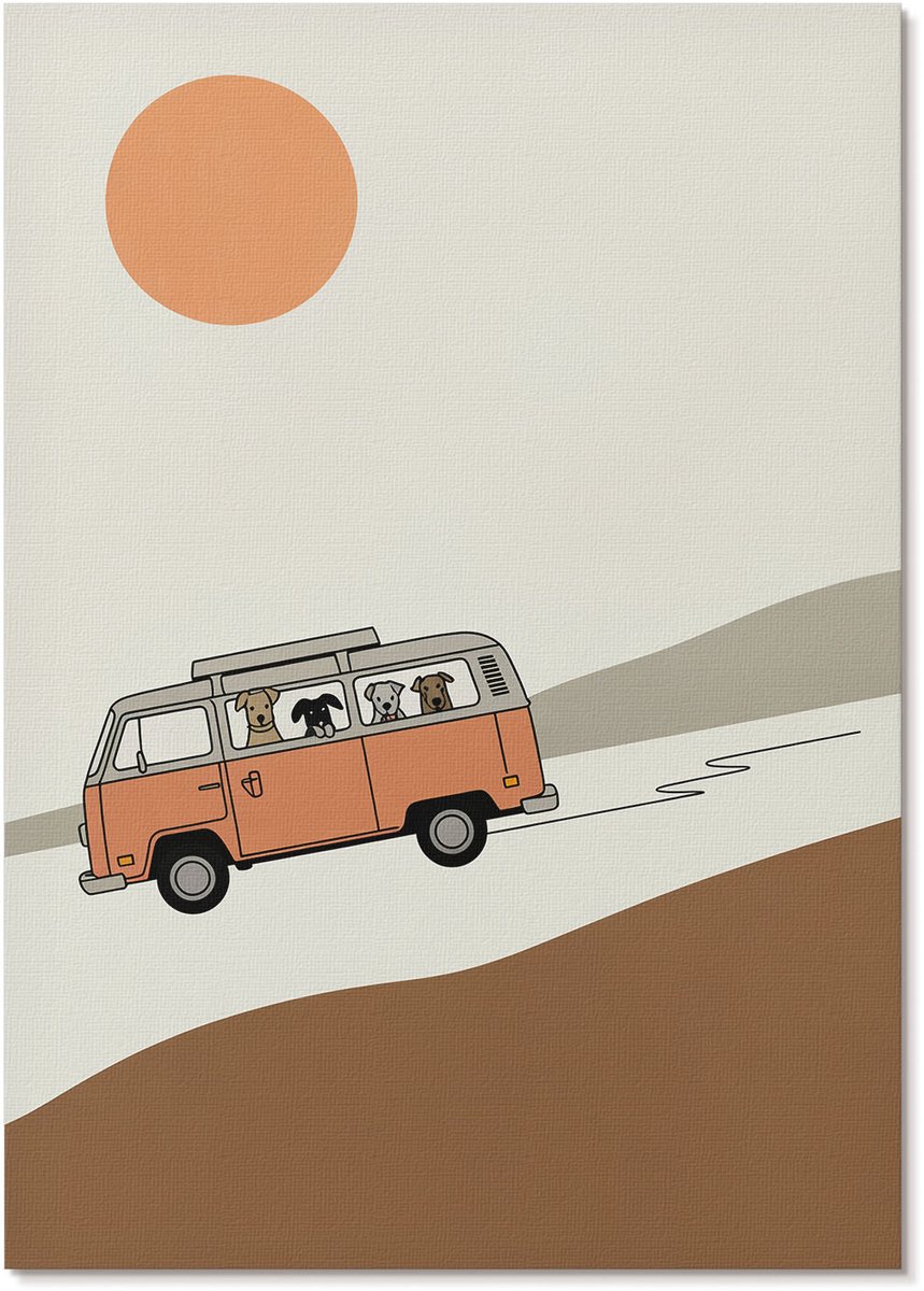 Tulup Polycanvas Wandposter - Architectuurspel, Zwart-wit - A4 - Beige Motief - Rechthoek - Wandkunstwerk - Slaapkamer - Kinder