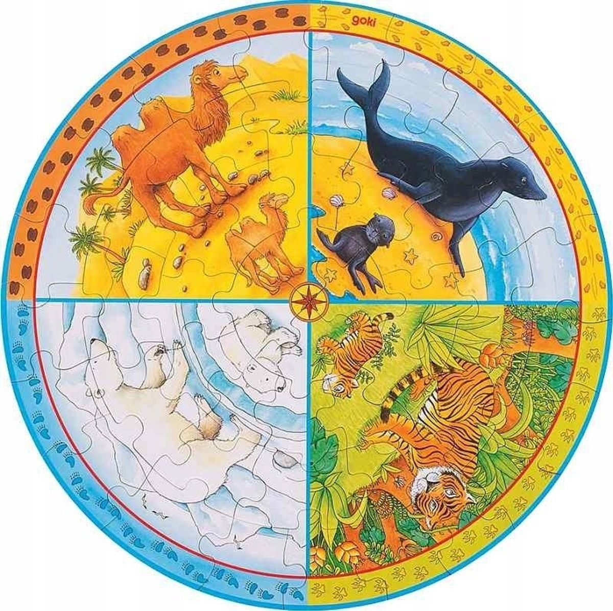 Goki XXL Puzzle Animals
