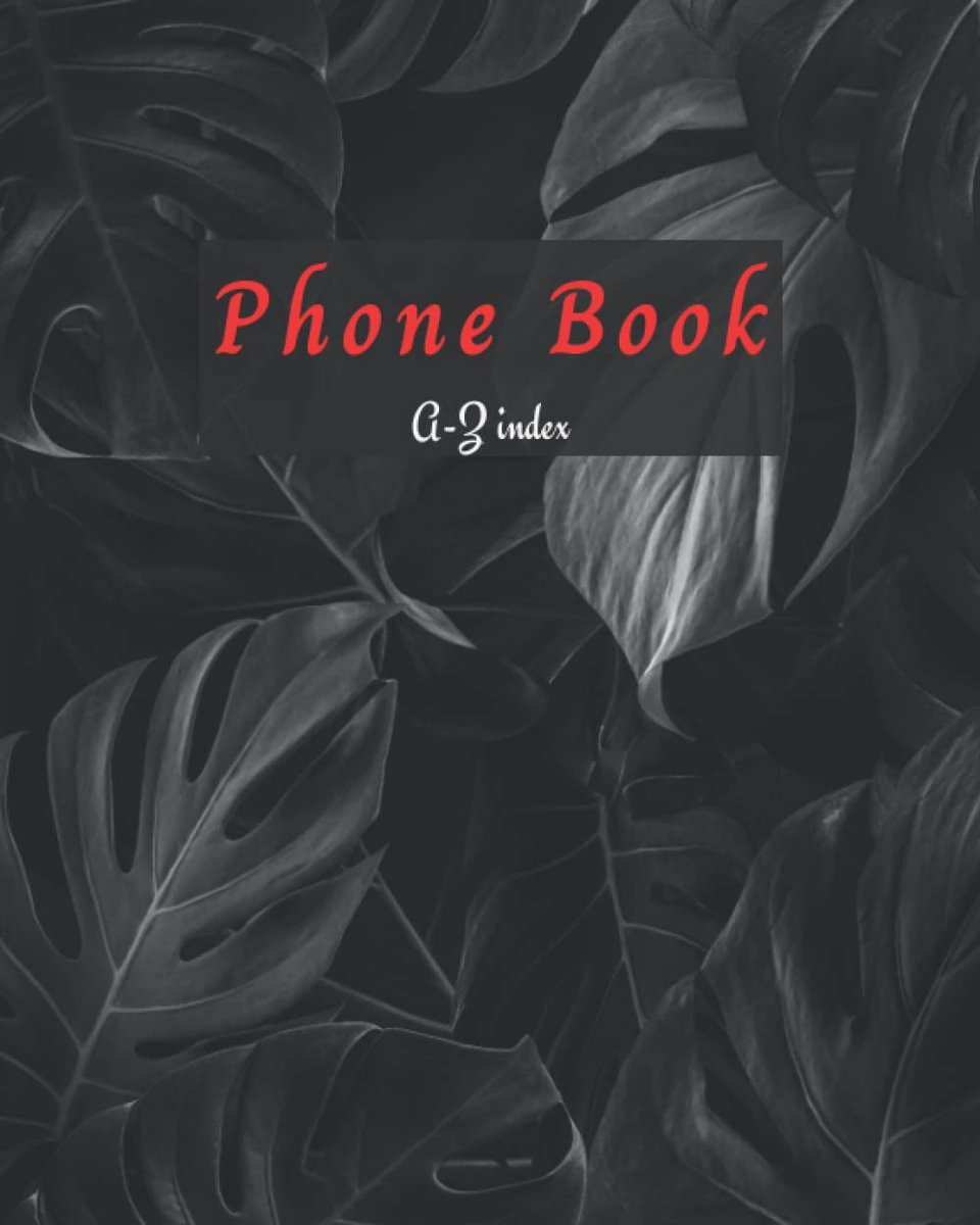 Phone Number Book: Contacts telephone Book, Alphabetical index, Names, home, work, mobile 1 & 2 Emails, website and - ShopVlot