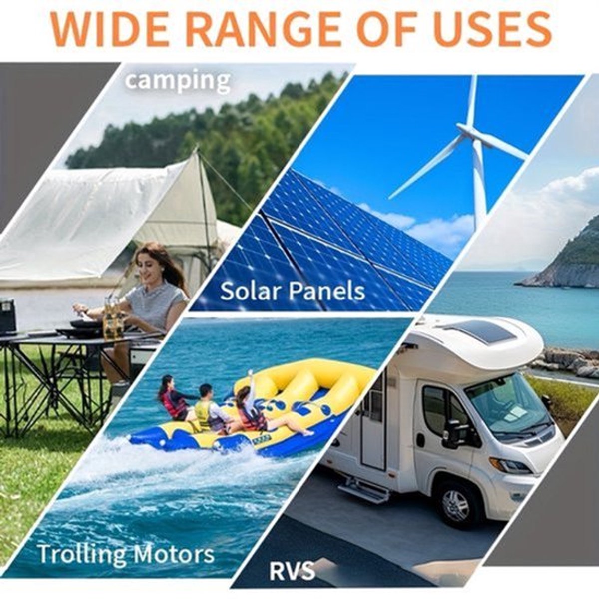 12V LiFePO4 Batterij – Lithium Accu – Powerbank – Energieopslag – Solar Accu – 100Ah – Ingebouwd BMS – 6000 Ladecycli Levensduur