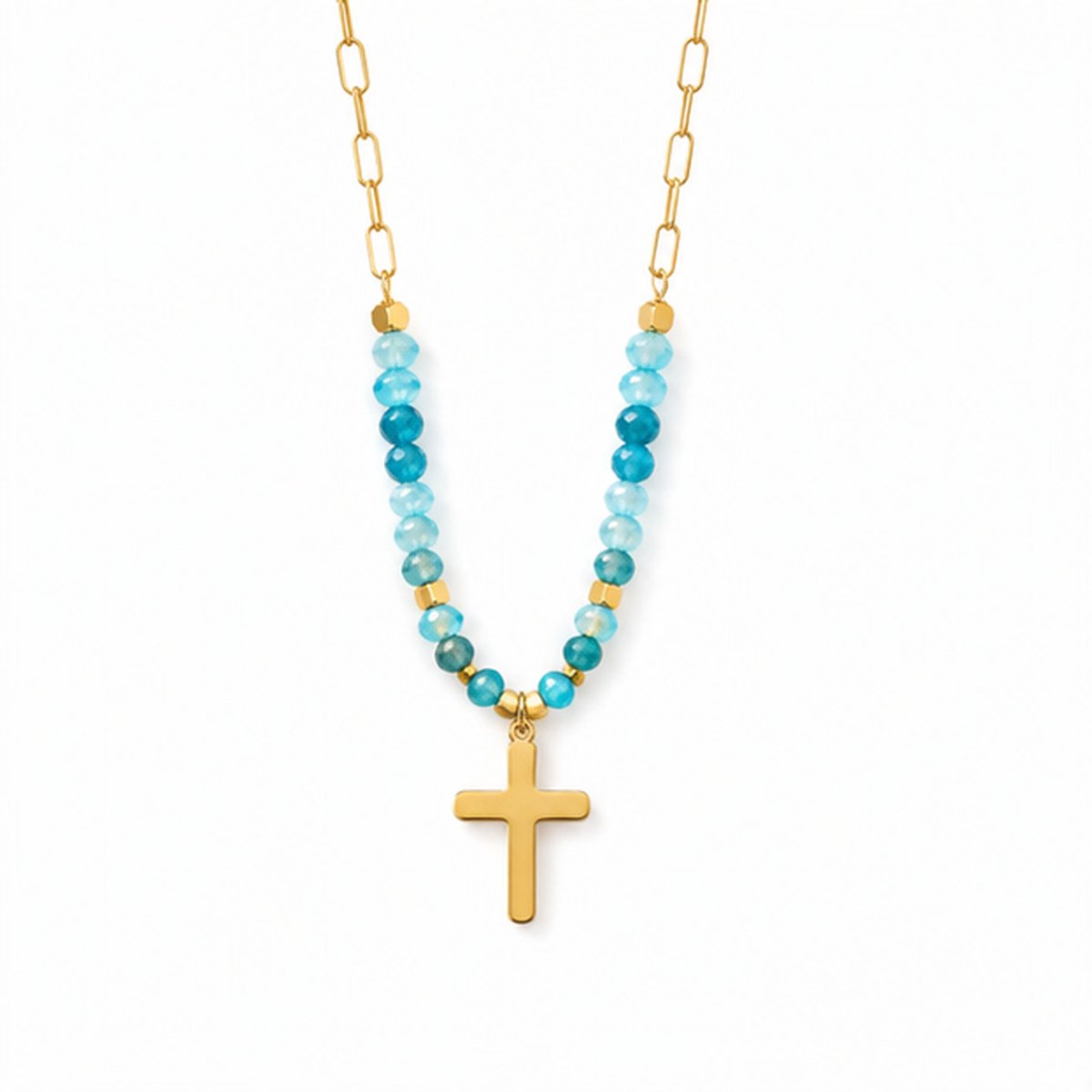 Deja Jewels - Dames ketting met hanger - Goudkleurig edelstaal