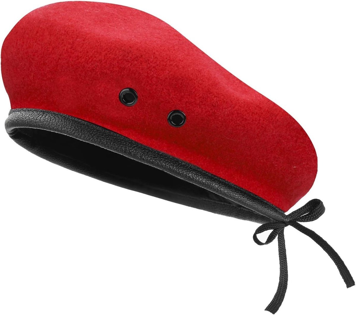 Militaire Stijl Berets voor Mannen en Vrouwen met Leren Bekleding - Verstelbaar en One Size Fits Most, Perfect voor Casual en Formele Outfits