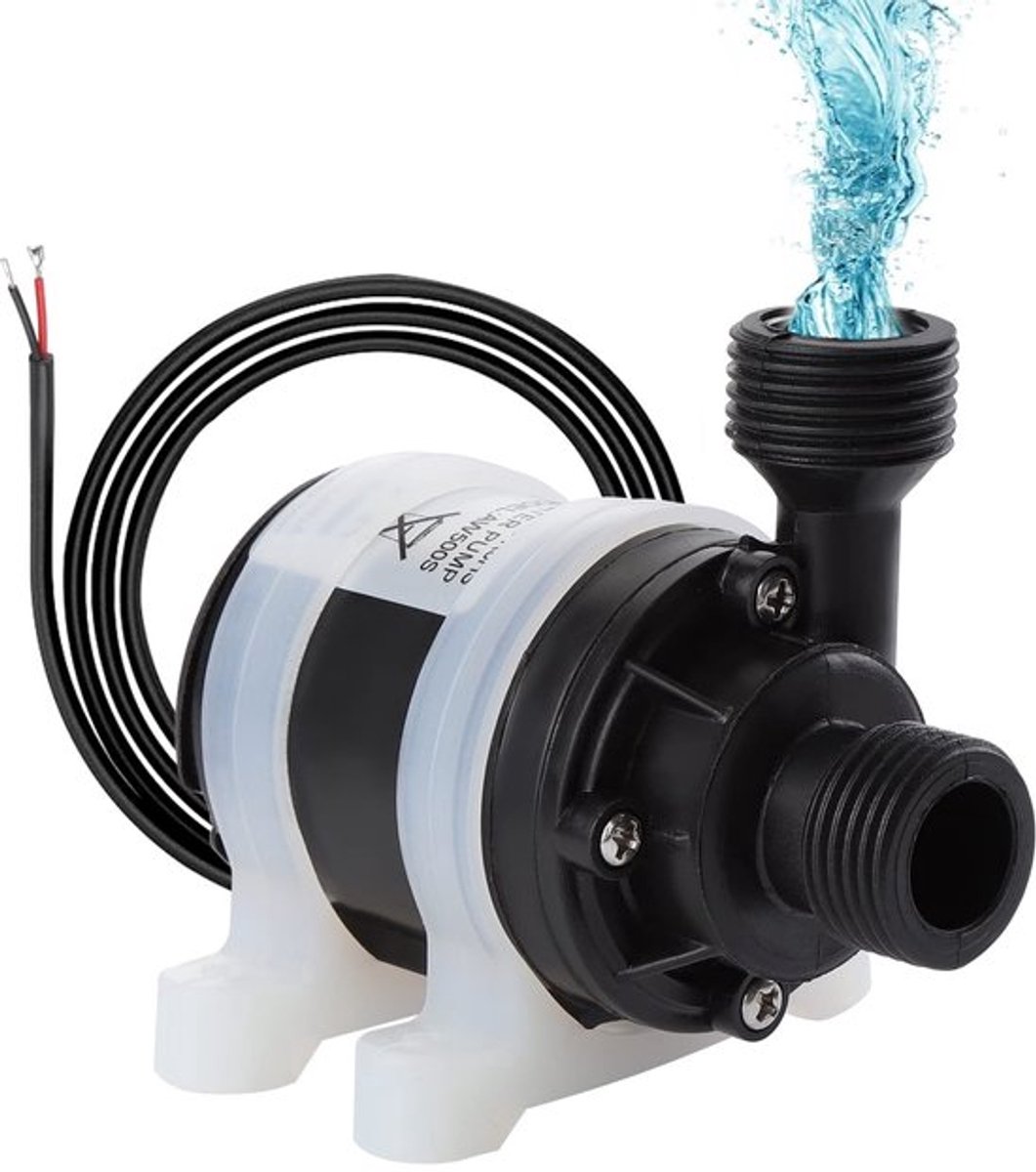 Dailygoods - Mini-waterpomp - Dompelpomp - Borstelloze motor - Zwart