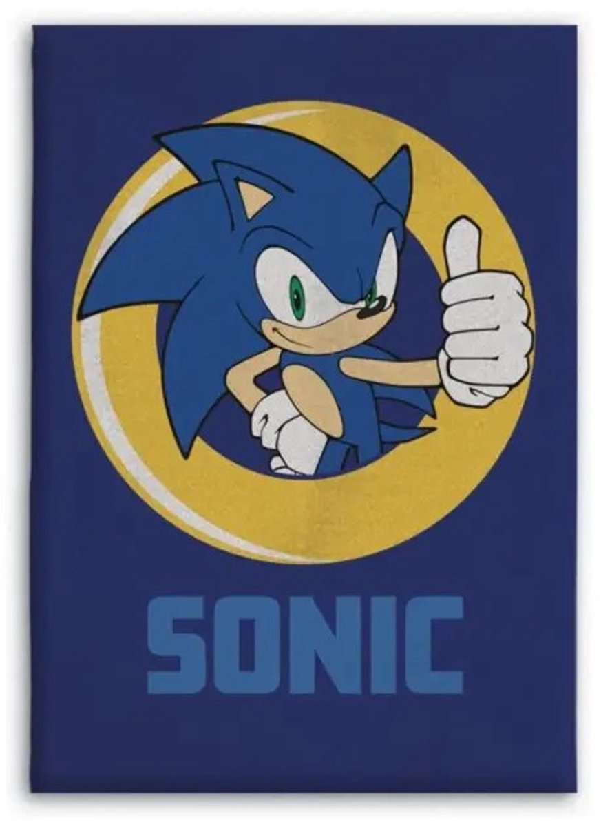 Sonic Fleece plaid 100 x 140 cm Blauw