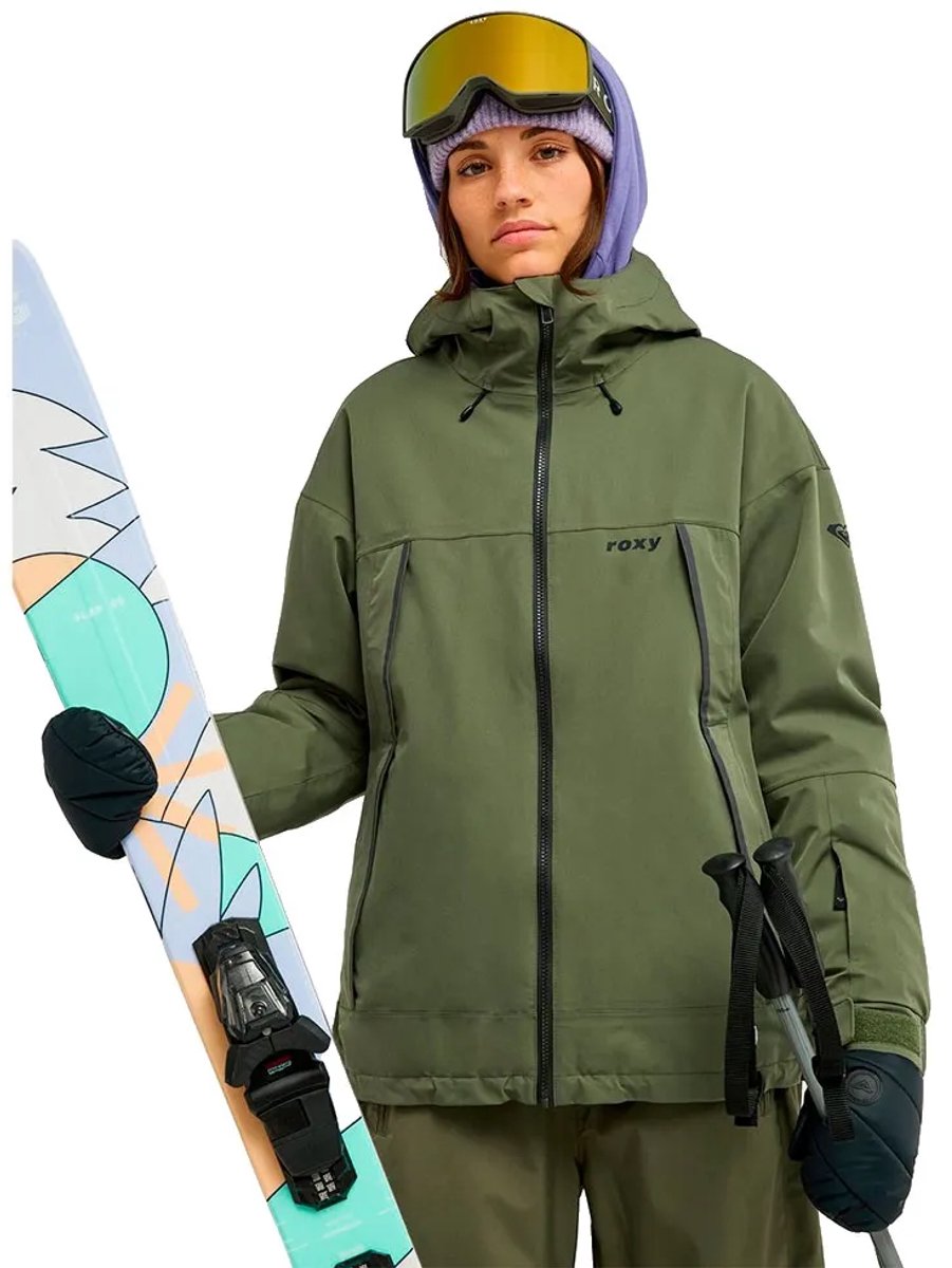 Roxy Ice Bounded Jas Groen XS Vrouw