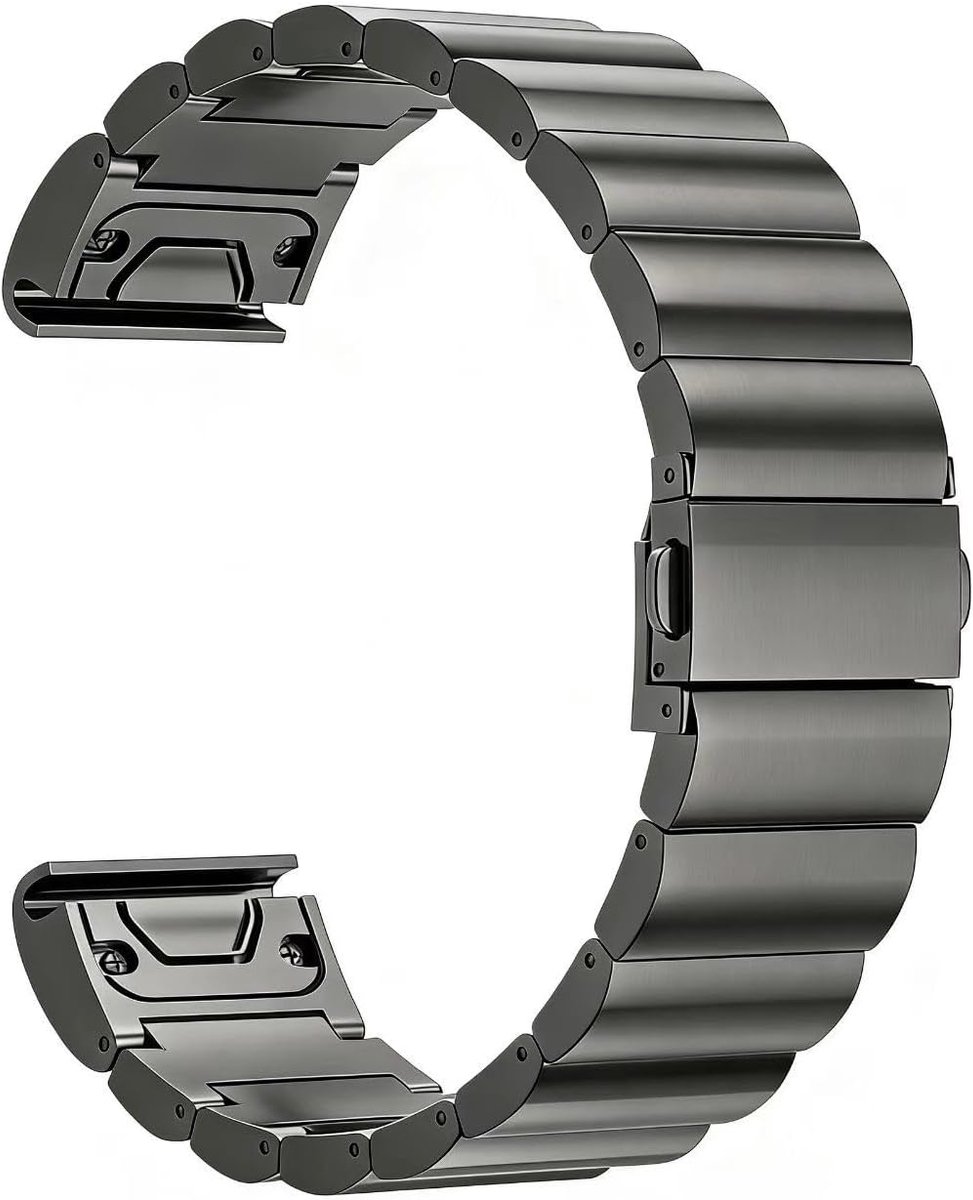 Titanium armband 26 mm Compatibel met Fenix ​​8 51 mm/Enduro 3 51 mm/7X Pro/Epix Pro 51 mm, 22 mm, metalen band met - ShopVlot