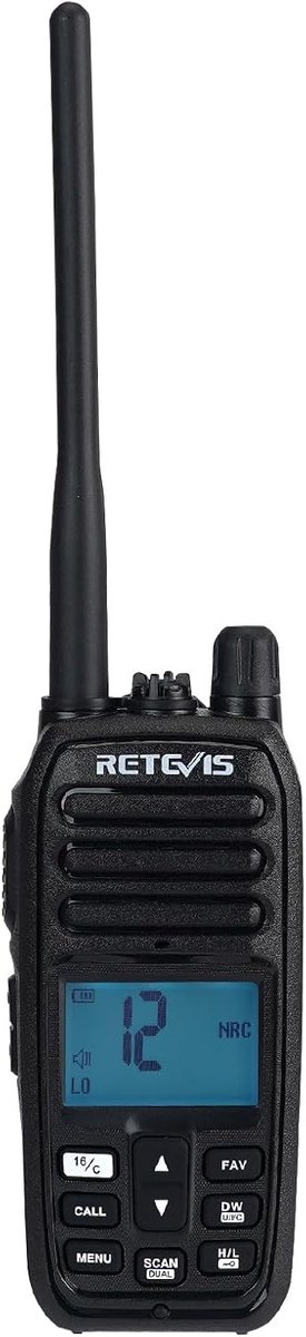 Handheld Marine Radio met IP67 Waterdichtheid, AI Geluidsreductie en 88 Kanalen voor Scheepvaart, Vissen en Kayakken