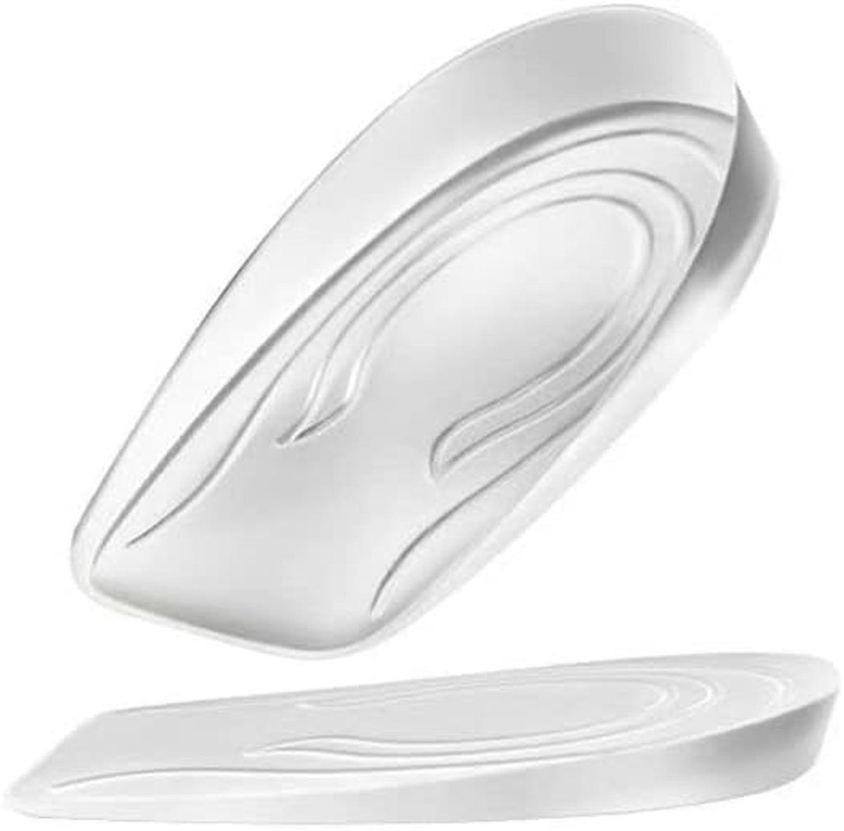 1 paar gel-inlegzolen ter verhoging van de hoogte, onzichtbaar, voor vrouwen en mannen, schokabsorberend, hoogte 1 cm, 2 cm, 3 cm (dames - 1 cm)