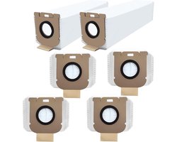 6 stuks stofzuigerzakken voor Dreame Z10 Station/Z20 Z30 Z40 Z50 Station handstofzuiger, reserveonderdelen, grote capaciteit, niet-geweven stoffen stofzakken, accessoires