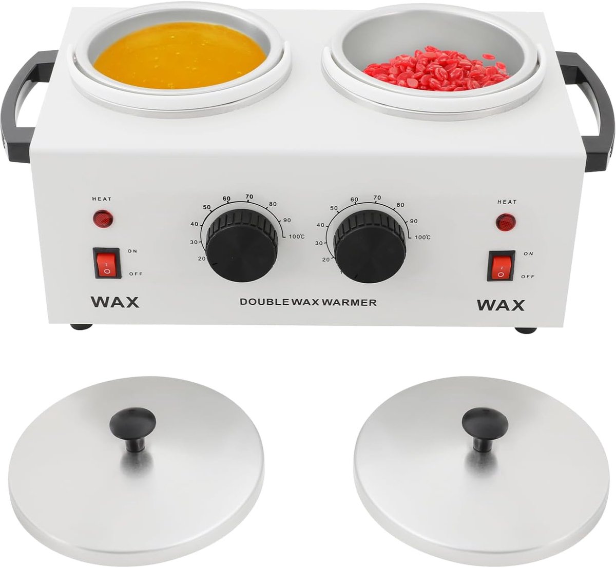230 V 200 W waxsmelter dubbele pot, 400 ml waxkoker