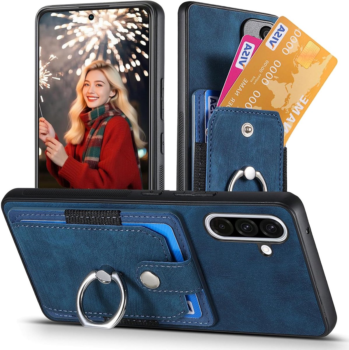 Portefeuille Hoesje voor Samsung Galaxy A56 ZCK2 Blauw