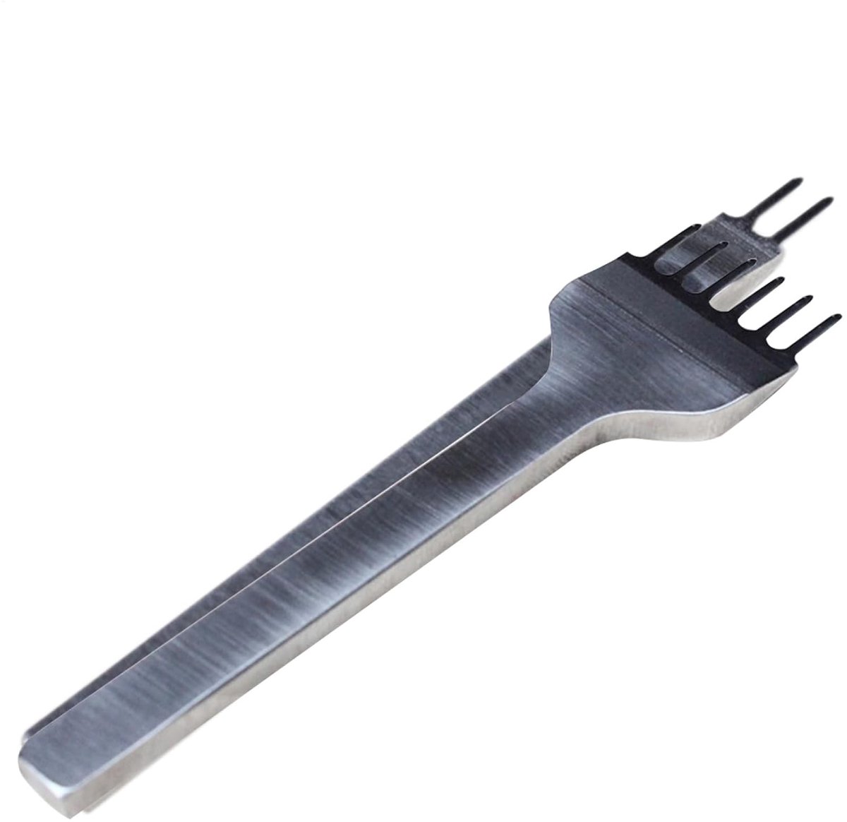 Stikgereedschap - Professionele Metalen Beitelset, Gepolijst Handvat, Slijtvast | 3 4 5 6 Afstandsopties, Uniforme Gaten, Zware Hand Voor Portemonnee Heuptas