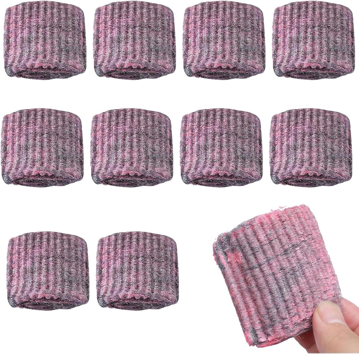 10 stuks stempels van staalwol met zeep, stempel met zeep | Schuursponzen van staalwol, pads, krasbestendige metalen schuurborstels, voor keuken, oven, grill