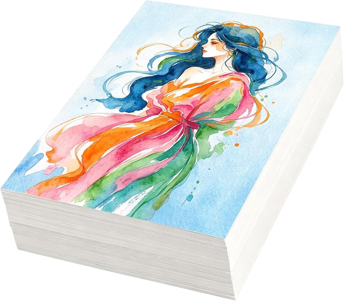 Aquarelpapier, 300 g, 17,8 x 12,7 cm, voor Aquarel