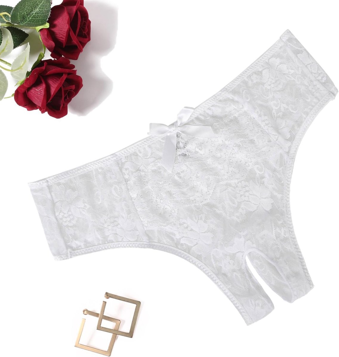 Ondergoed met Bloemenpatroon G-String Stringtanga Lage Taille Boyshort T-Back Grote Maten