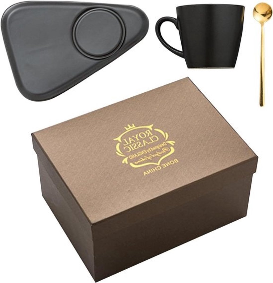 Espressokopjes met Schotels - Koffiekopjes Set - Koffie Drinken - Hittebestendig Keramiek - 9x78 cm - Wit