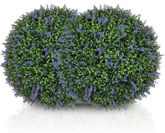 Set van 2 Kunstlavendel Bollen in Pot - Decoratieve Zijden Bloem voor Binnen en Buiten