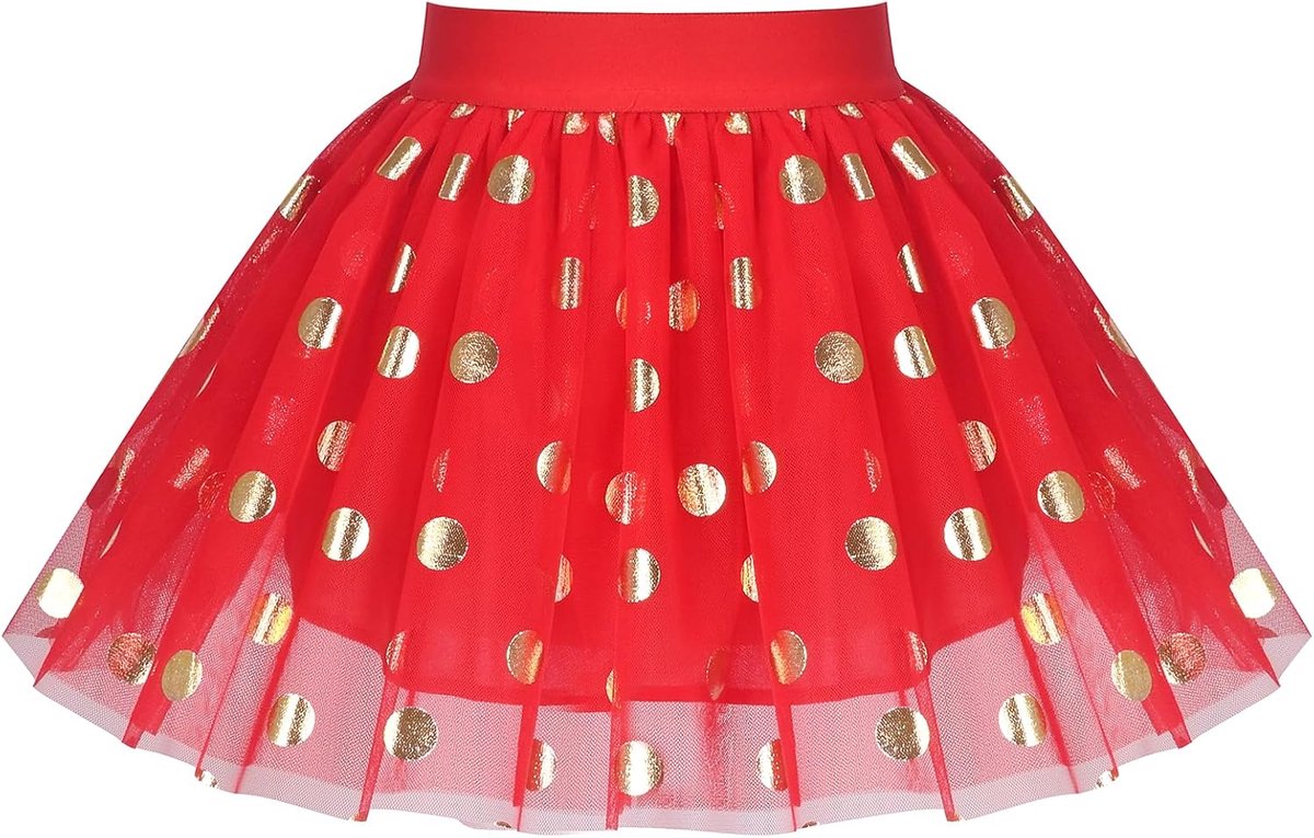 Fashion Meisjes Rok Tutu Regenboog Pailletten Tule 86-146